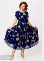 💥Reducere 49%💥【Cumpără 1 Primești 1 Gratuit】💕 2026 Rochie elegantă cu imprimeu floral (bucată individuală 109 lei)