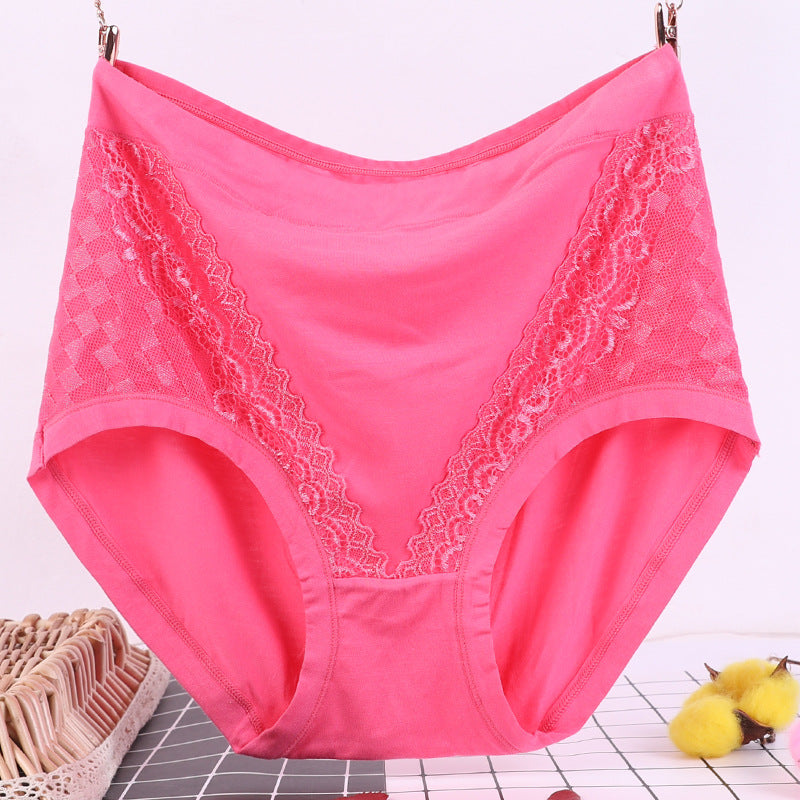 【XL-4XL】 2024 Lenjerie de corp pentru femei din fibră de bambus, plus mărime, pantaloni cu talie înaltă din bumbac modal pentru mame de vârstă mijlocie și în vârstă