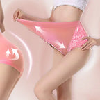 🎁💖【7 buc】【XL-6XL】Chiloți de damă din dantelă de bumbac cu talie înaltă