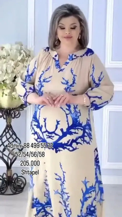 🔥【🏆️Vânzare fierbinte】🌷 [S-5XL] 2025 Noua rochie eleganta imprimata