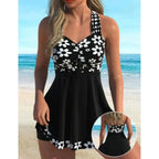 🏖️👙【Cumpără 1, primești 1】🌴【S-6XL】Costum de baie elegant, mărime mare, cu imprimeu