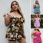 🏊🩱Cumpărați 1 obțineți 1 gratuit✨【Ascunde burta｜Mărimi mari disponibile】Costum de baie din 2 piese cu imprimeu floral (include pantaloni scurți)