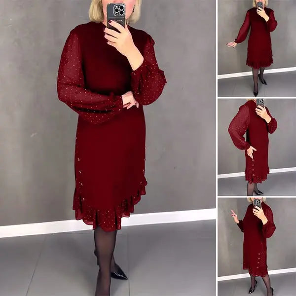 💖💖【S-5XL】🍁🍂【cumpără unul primește unul gratuit】Rochie nouă la modă de toamnă și iarnă de înaltă calitate