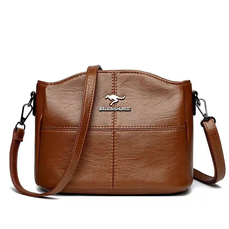 🔥【Cumpărați 1, primiți 1 gratuit】👜👜 Geantă de umăr din piele naturală, în stil nou, retro lucrată manual, la modă și versatilă