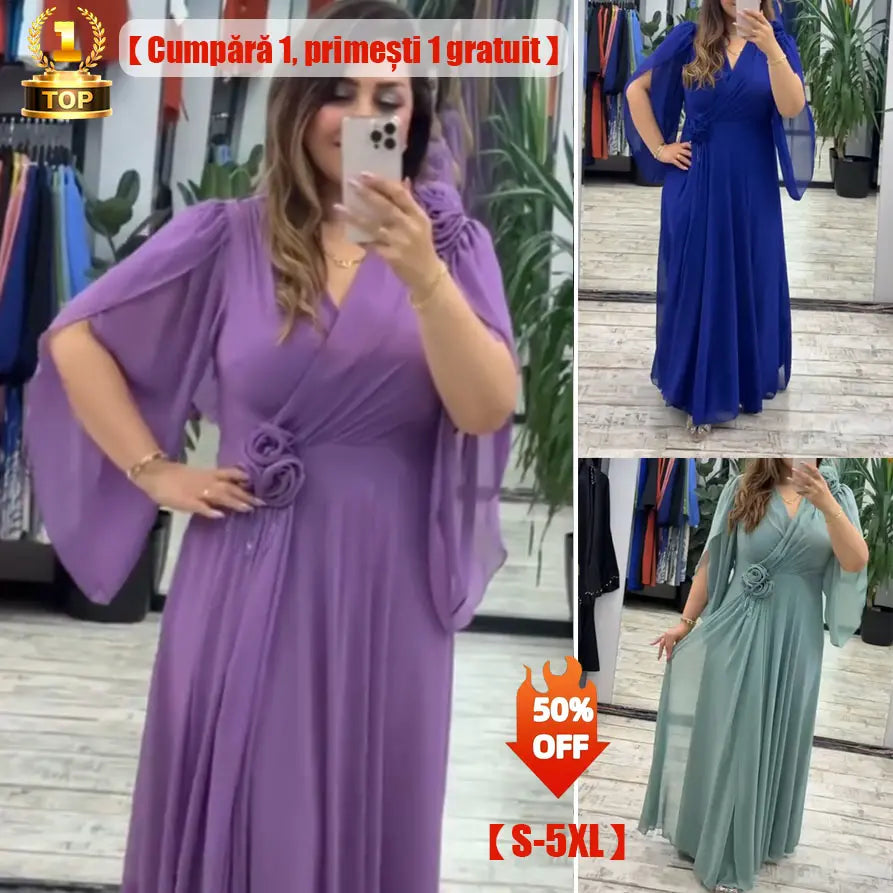👗💥【S-5XL】Rochie nouă la modă, design clasic, elegantă și simplă