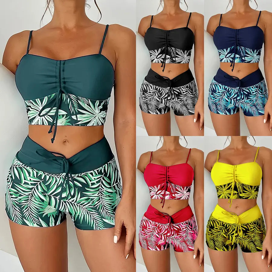 🏊‍👙【Cumpără 1, primești 1】🌴 Costum de baie elegant, mărime mare, cu imprimeu