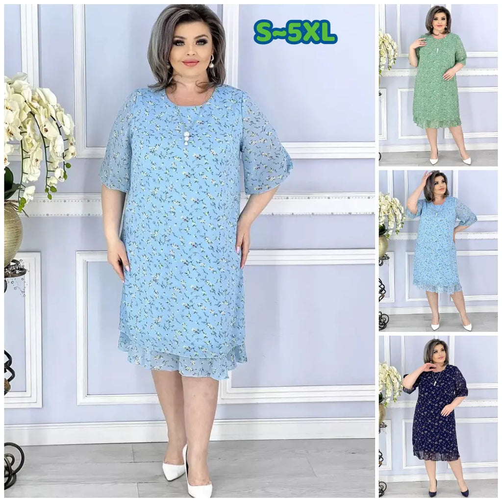 💥【Cumpără unul, primești unul gratuit】💕【S-5XL】Rochie elegantă de înaltă calitate