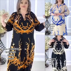 🔥【🏆️Vânzare fierbinte】🌷 [S-5XL] 2025 Noua rochie eleganta imprimata