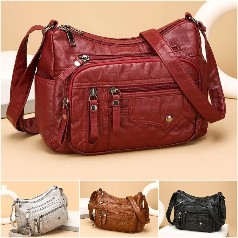 💥👜【Cumpără 1 primești 1 gratis】👜2024 noua geantă de umăr/geantă crossbody din piele moale de mare capacitate