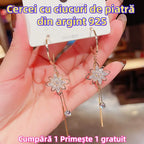 ✨【Cumpara 1 obtine 1 gratuit】❄️💎925 ac de argint cercei de lux la moda cu franjuri florale