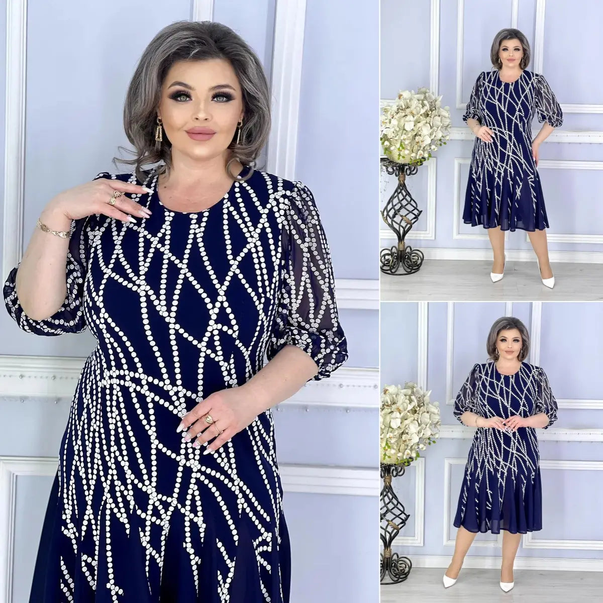 💥Reducere 49%💥💕【S-5XL】Rochie de înaltă calitate, confortabilă și la modă