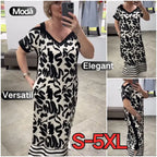 👗【S-5XL】Rochie elegantă și confortabilă, cu umerii goi și decolteu în V