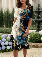 👗 【Cumpără 1 Primești 1 Gratuit】✨【S-3XL】Model floral tridimensional de pe o rochie de vară lejeră pentru femei
