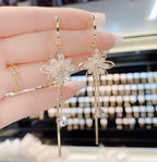 ✨【Cumpara 1 obtine 1 gratuit】❄️💎925 ac de argint cercei de lux la moda cu franjuri florale