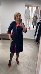 🎇💃【S-5XL】Rochie eleganta si stilata cu fermoar
