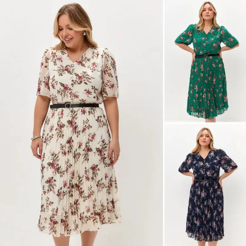 🌸💥【S-5XL】Rochie elegantă nouă, cu imprimeu