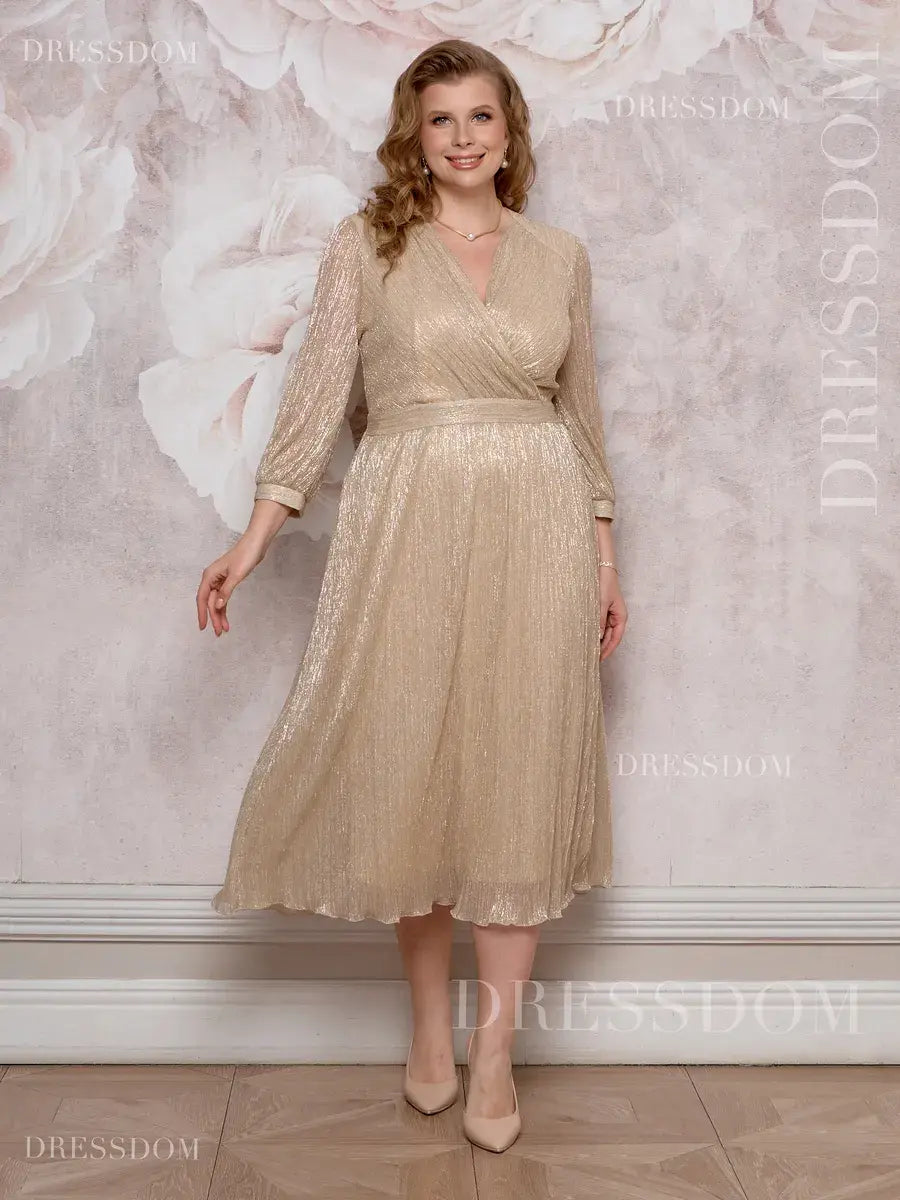 【S-5XL】Rochie cu efect de degrade strălucitor｜Ușoară și vaporoasă｜Elegantă și întineritoare