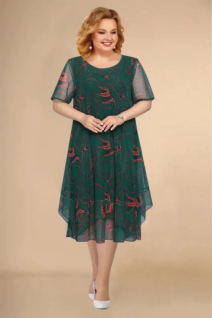 🌺【Cumpără 1 primești 1 gratis】【L-5XL】2025 noua rochie florala din sifon de vara