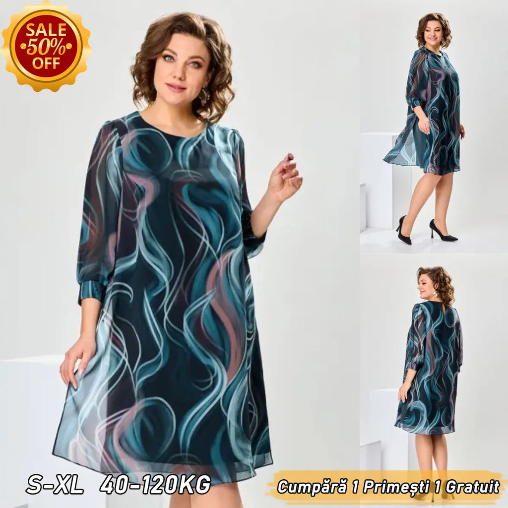 💥Produse noi de vară💥【S-5XL】💃【S~5XL】 Rochie eleganta de inalta calitate