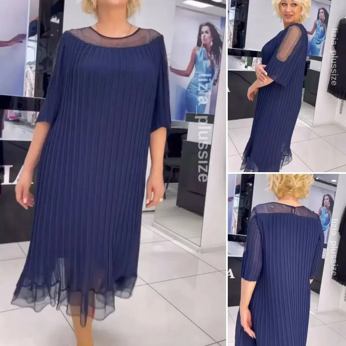 【S-5XL】2025 primăvară nouă rochie de sifon de înaltă calitate, elegant și temperament