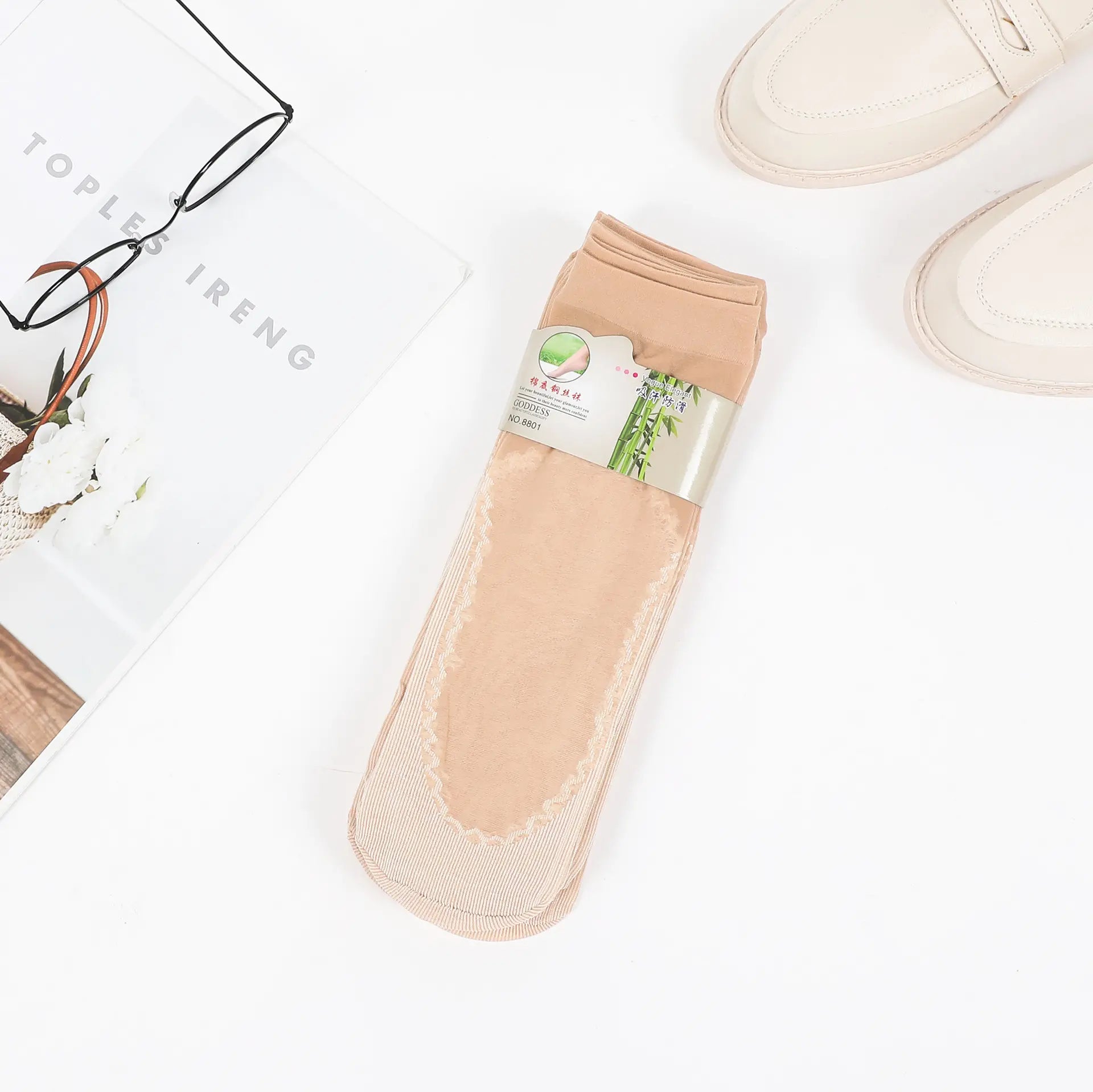 🔥【30% OFF】【20 perechi】💖Ciorapi scurți de bumbac pentru femei