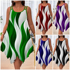 【Cumpărați 1 obțineți 1 gratuit】[XL~8XL]✨Rochie de vară cu tiv asimetric, mărime mare