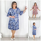 Stil nou de vară 2025🥰❤️【S-5XL】Rochie elegantă și la modă din dantelă plisată
