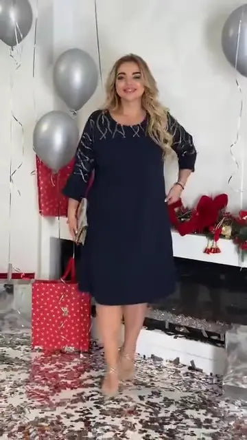 💖💖【S-5XL】2025 Rochie nouă și elegantă de toamnă și iarnă de înaltă calitate