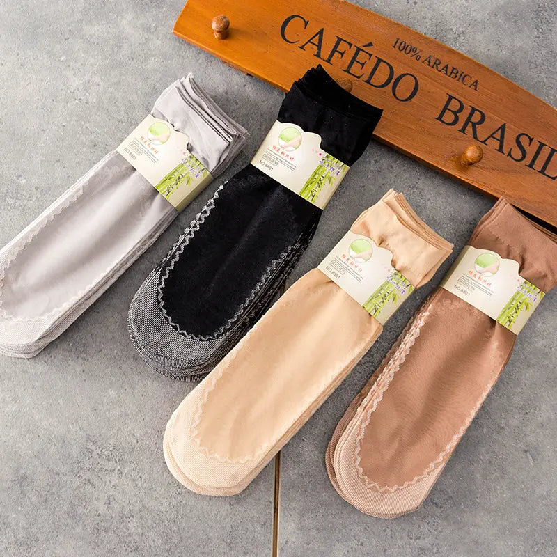 🔥【30% OFF】【20 perechi】💖Ciorapi scurți de bumbac pentru femei