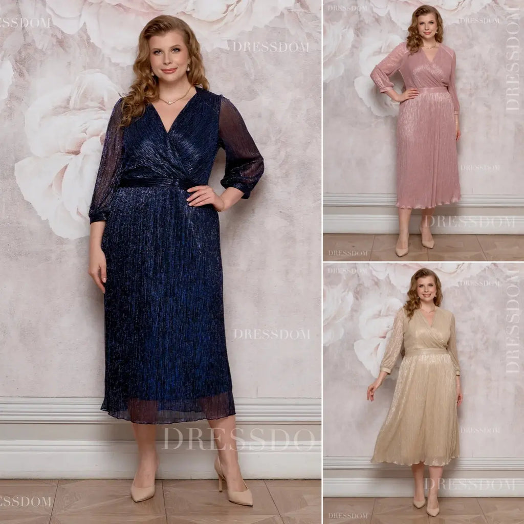 【S-5XL】Rochie cu efect de degrade strălucitor｜Ușoară și vaporoasă｜Elegantă și întineritoare
