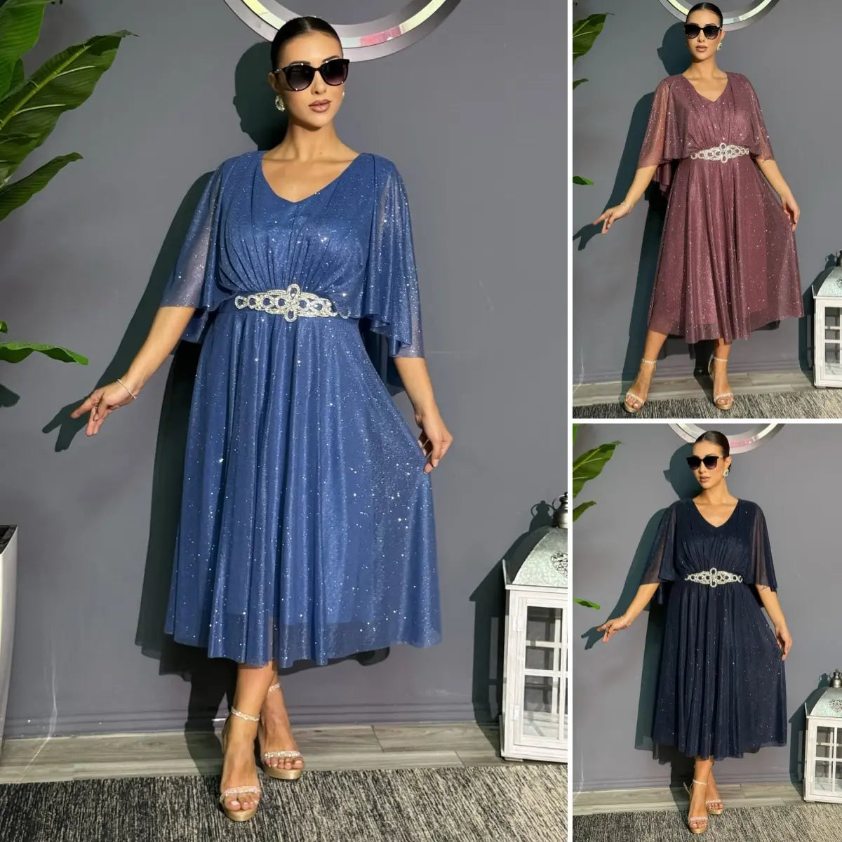 👗【S-5XL】Rochie nouă la modă, design clasic, elegantă și simplă