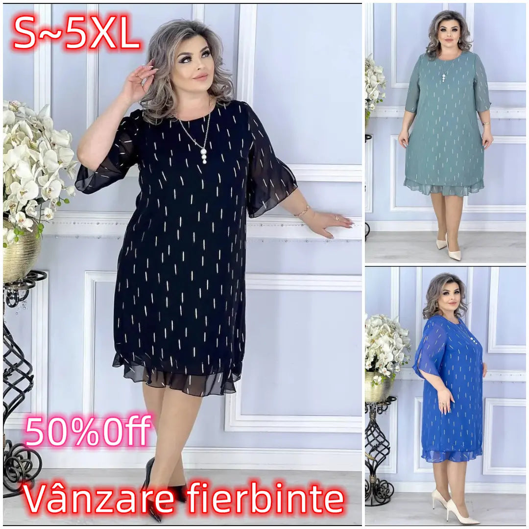 50% 0FF【Cumpărați 1 obțineți 1 gratuit】2025 stil nou💖【S~5XL】Rochie elegantă și la modă