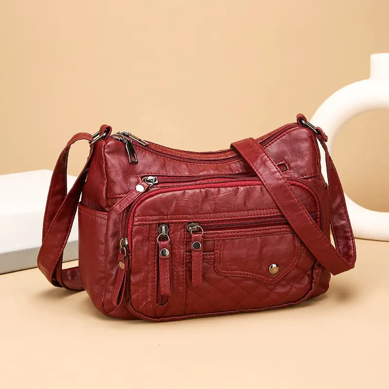 💥👜【Cumpără 1 primești 1 gratis】👜2024 noua geantă de umăr/geantă crossbody din piele moale de mare capacitate