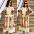 【S-5XL】2025 Rochie elegantă cu imprimeu floral nou