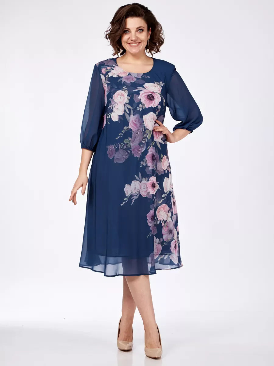 🌸Reducere flash--45%OFF💥💕【S-5XL】 Rochie elegantă cu imprimare florală de primăvară 🌷💃