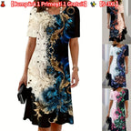 👗 【Cumpără 1 Primești 1 Gratuit】✨【S-3XL】Model floral tridimensional de pe o rochie de vară lejeră pentru femei