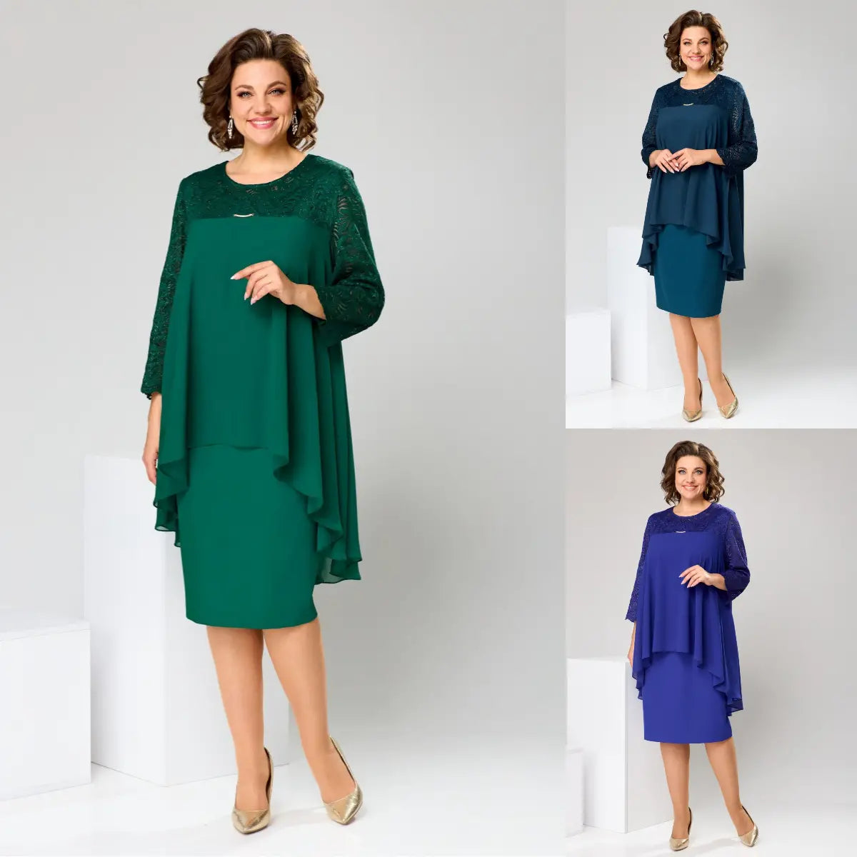 🍑😍【S-5XL】Urocza jesienna sukienka w dużym rozmiarze
