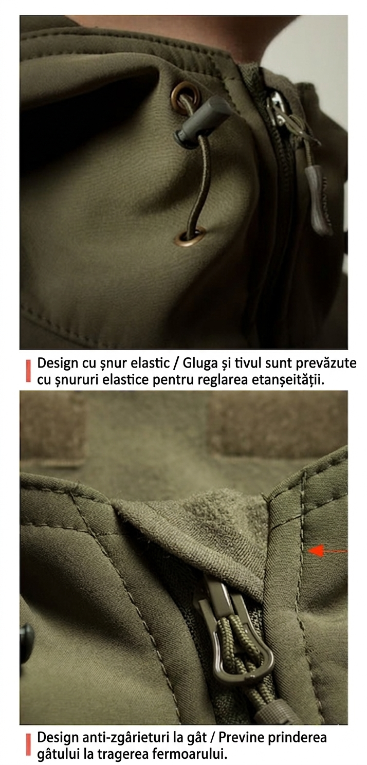 Set complet de echipament de drumeție pentru bărbați: Jachetă impermeabilă rezistentă (3 în 1) + pantaloni cargo (cadou) + tricou respirabil (cadou)