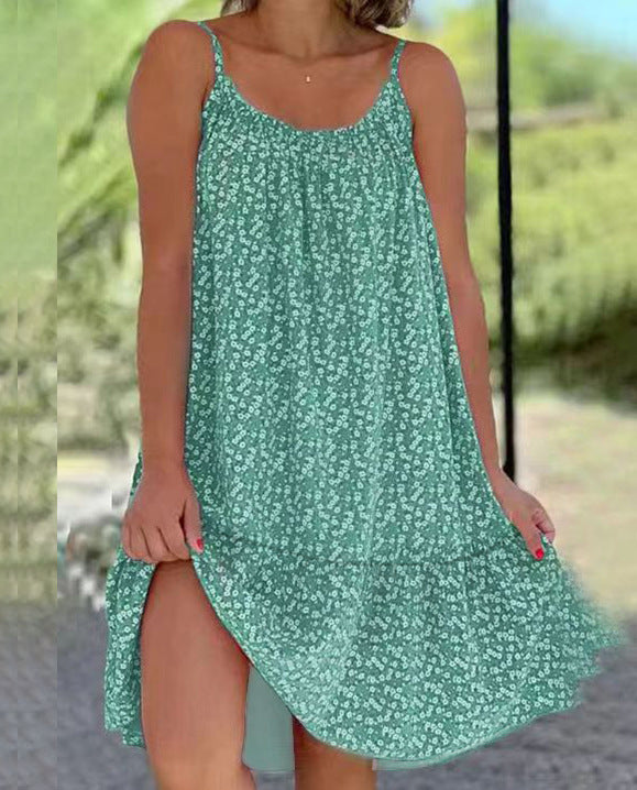 S-5XL-2024 Rochie slip fără mâneci cu pendul mare