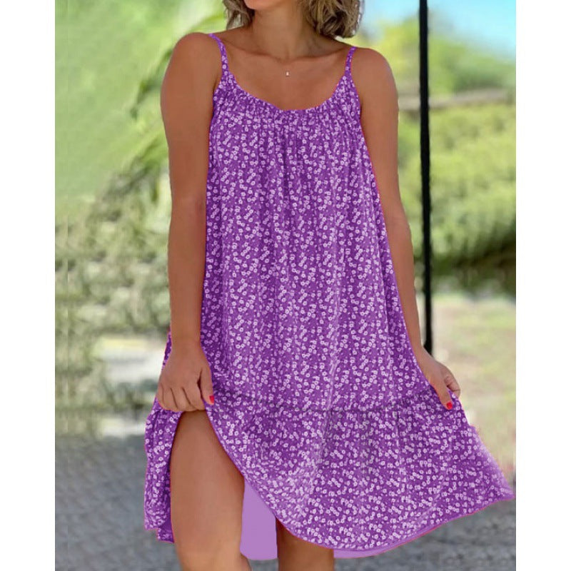 【S-5XL】 2024 Noua rochie mare penduit cu suspensie florală plus-size