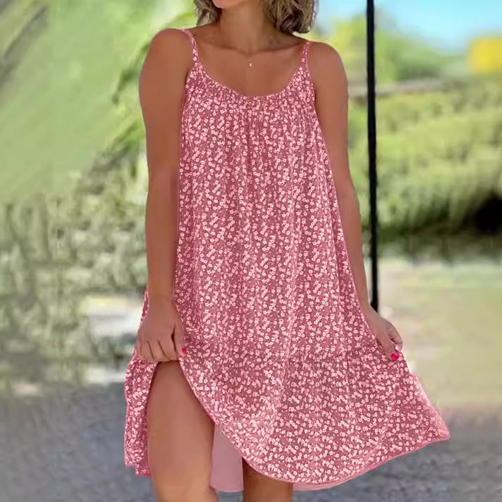 S-5XL-2024 Rochie slip fără mâneci cu pendul mare