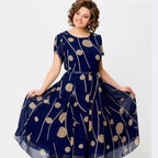 💥Reducere 49%💥【Cumpără 1 Primești 1 Gratuit】💕 2026 Rochie elegantă cu imprimeu floral (bucată individuală 109 lei)