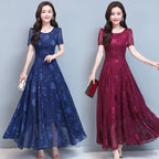 Rochie de Vară 2026 din Bumbac și In – Stil Etnic cu Broderie, Mărimi S-5XL