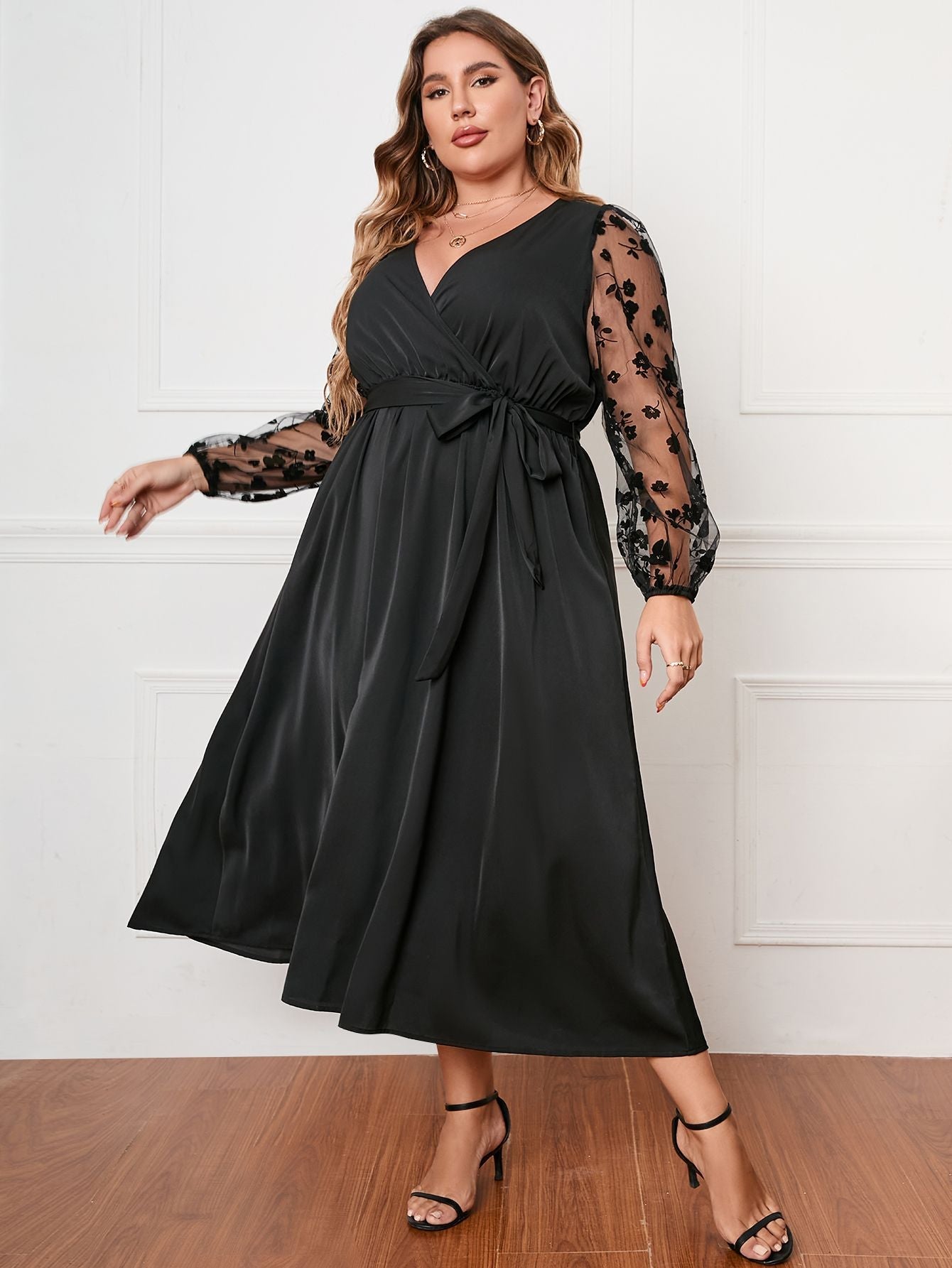 XL-4XL 2024 Rochie de damă largi cu mânecă lungă la modă