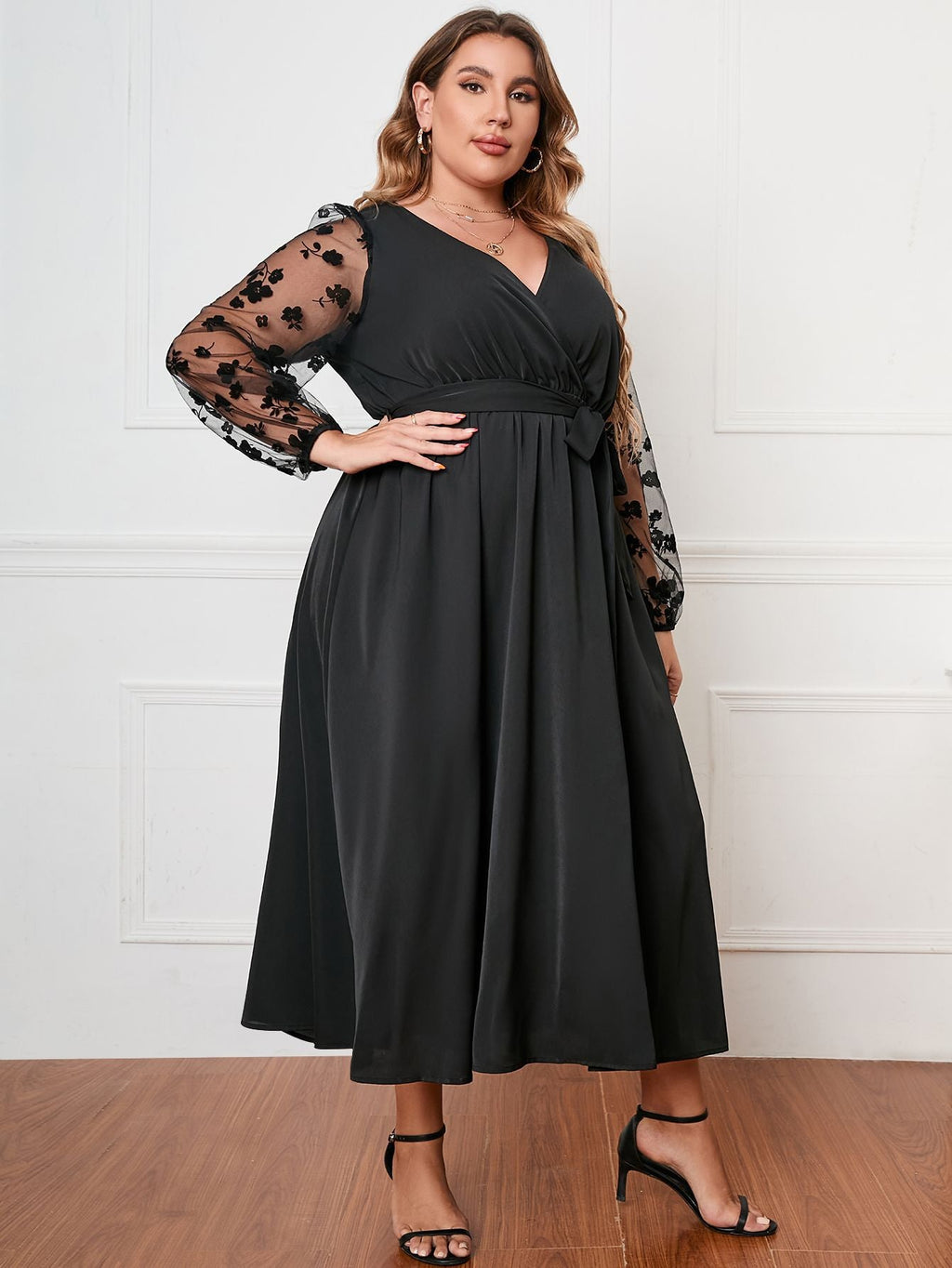 XL-4XL 2024 Rochie de damă largi cu mânecă lungă la modă