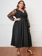 XL-4XL 2024 Rochie de damă largi cu mânecă lungă la modă