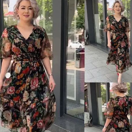 [S-3XL] -2024 Rochie New Western Pattern