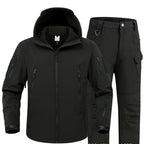 Set complet de echipament de drumeție pentru bărbați: Jachetă impermeabilă rezistentă (3 în 1) + pantaloni cargo (cadou) + tricou respirabil (cadou)