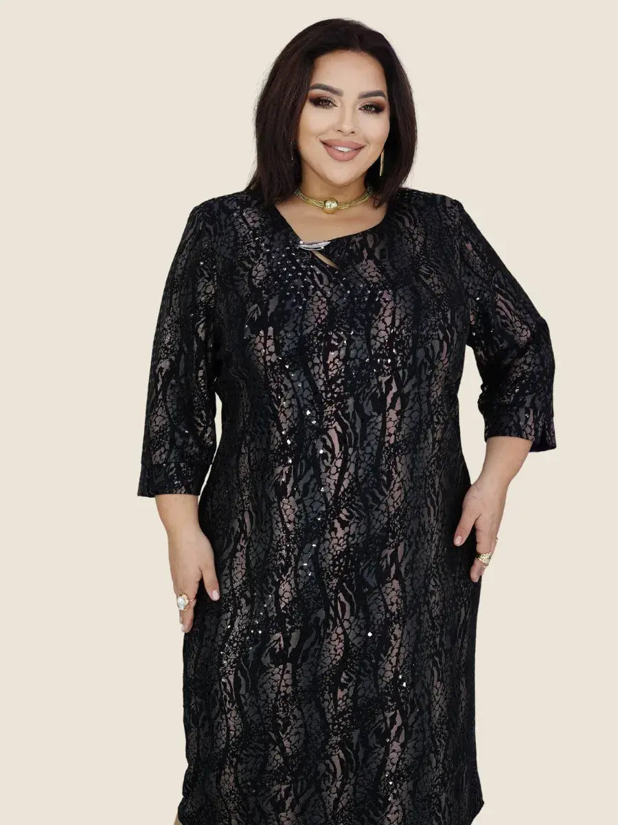 👗【40KG-120KG】【S-5XL】2025 Rochie rafinata de marime mare Rochie de seara