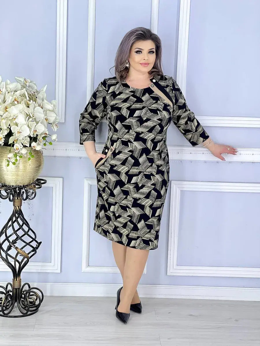 【🥇Cel mai bine vândut】💥👗【S-5XL】2025 Nouă rochie de primăvară imprimată